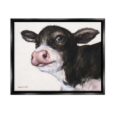 "Cow Calf Minimal Peinture" par George Dyachenko sur toile