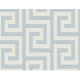 Lillian August Ink Luna Retreat Greek Key Embossed Vinyl Unpasted Wallpaper