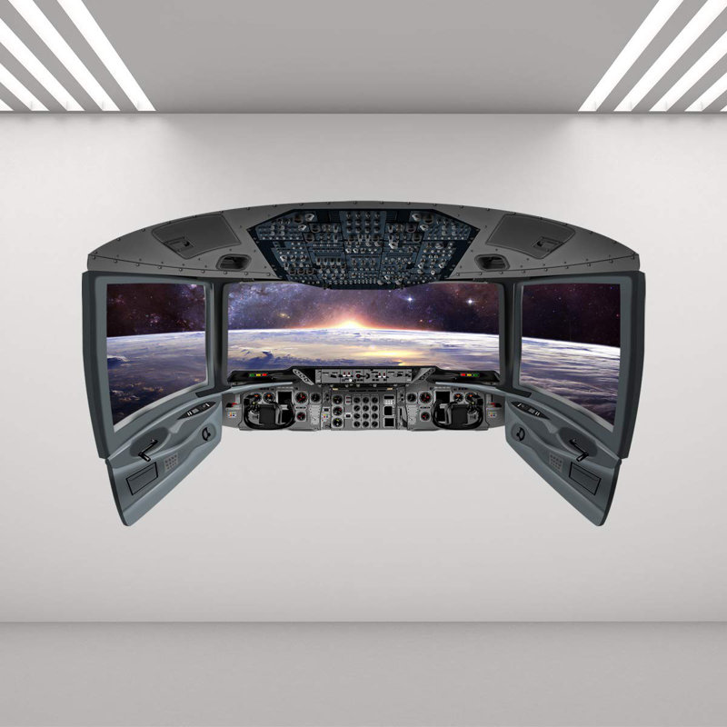 Panneau mural espace de fenêtre espace pour cockpit Ojas, H 36 po x l 60 po