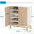 Durable 5-Tier Shoe Racks Organizer With Concealed Doors, Spacious And Stylish Entryway Shoe Cabinet-1708947834