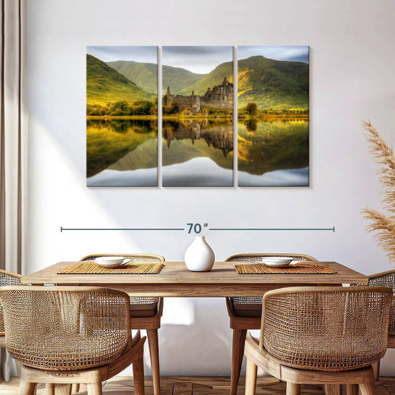 Lilie Kilchurn Castle Loch Reflection, 36" H x 57" W