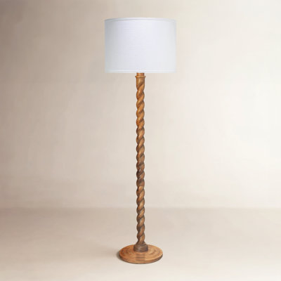 65'' Wood Floor Lamp