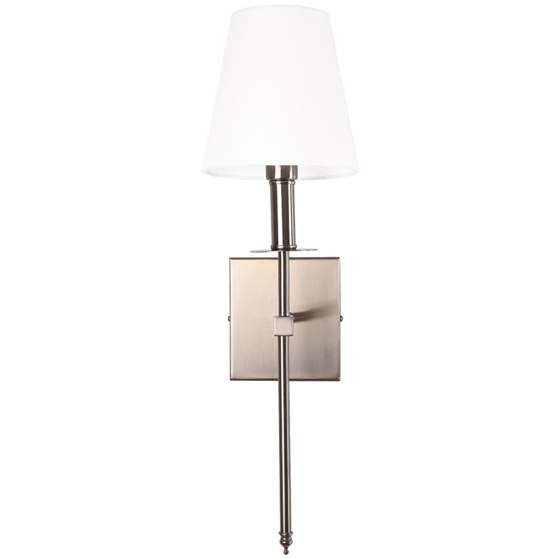 1 - Light Dimmable Wallchiere, Brushed Nickel