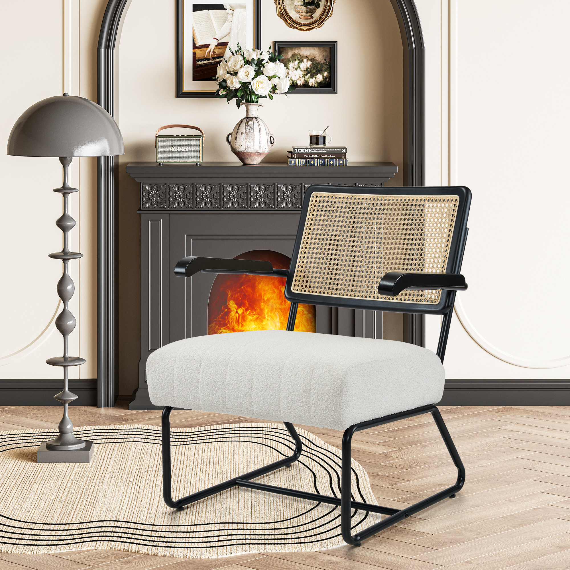 Sherpa outlet floor chair