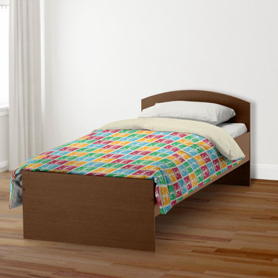 Housse de couette à motif d'ancrage coloré