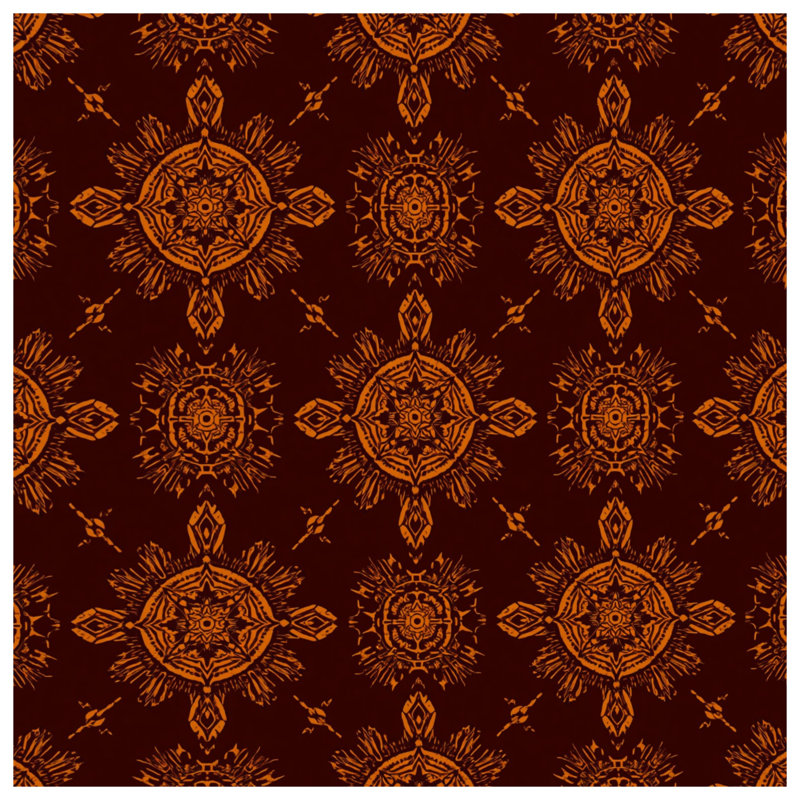 Brown Ornamental Mandala Blankets, 50in W x 60in H