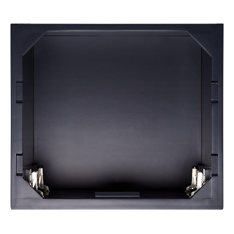 Quen 24" Freestanding Single Basin Vanity Set with Cabinet, Vanity Top, Carrara Marble, Midnight Navy Blue, 8" Widespread