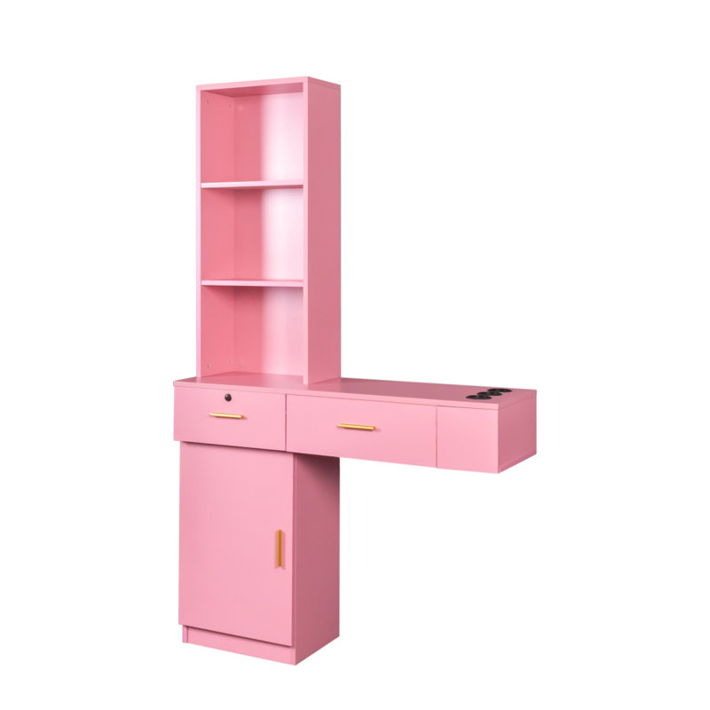 Modern Dresser, Large Storage Dresser, Pink