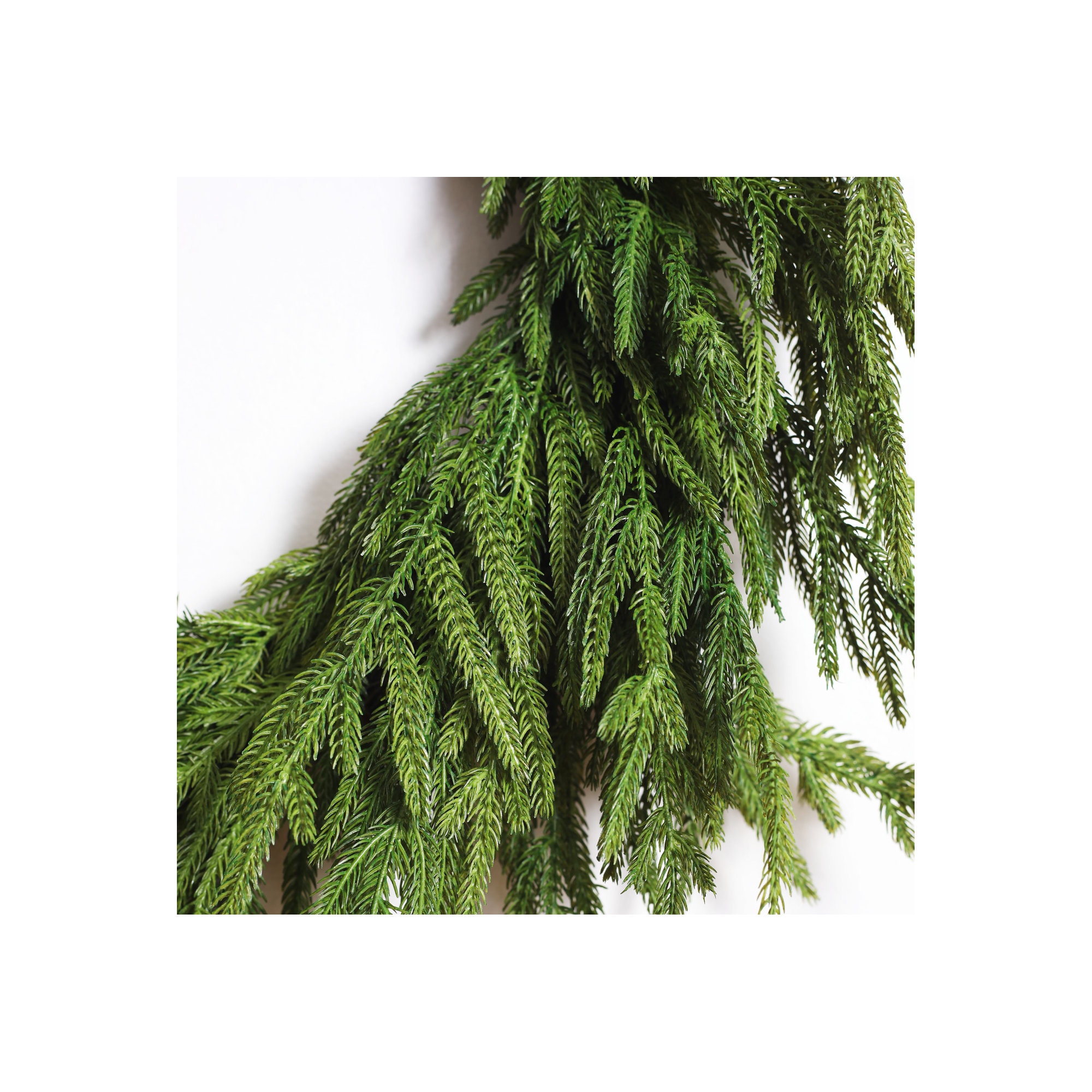 Faux Pine Wreath, 24" W x 24" H x 5" D