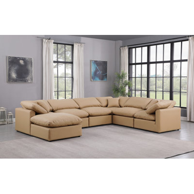 Itala Upholstered U-Shaped Sectional Reversible