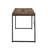 Bob Weathered Oak & Black Finish Writing Desk/Dressing Table/Game Table/Small Dining Table W/ Metal Legs