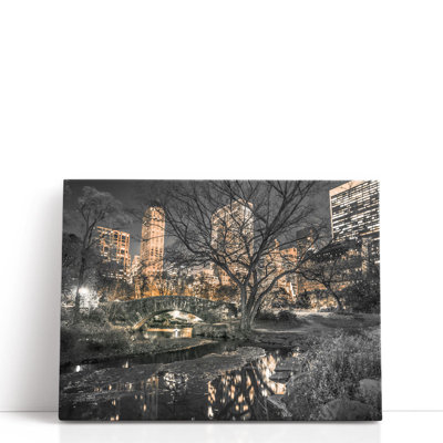 «Evening View of Central Park In New York City 2», reproduction d'art sur toile