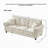 Chenille Sofa with Rolled Arms,Wood Legs and Nailhead Trim-1463797990-1463797991-1463797988