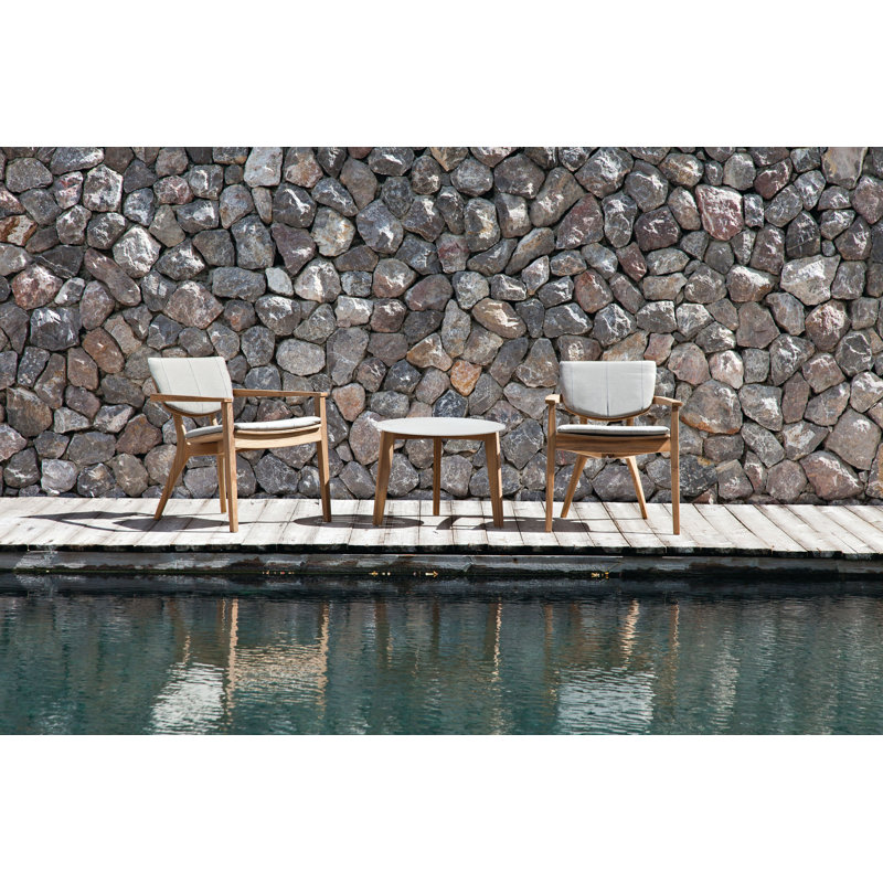 Attol Coffee Table, 17.5" H x 25" L x 25" W, White