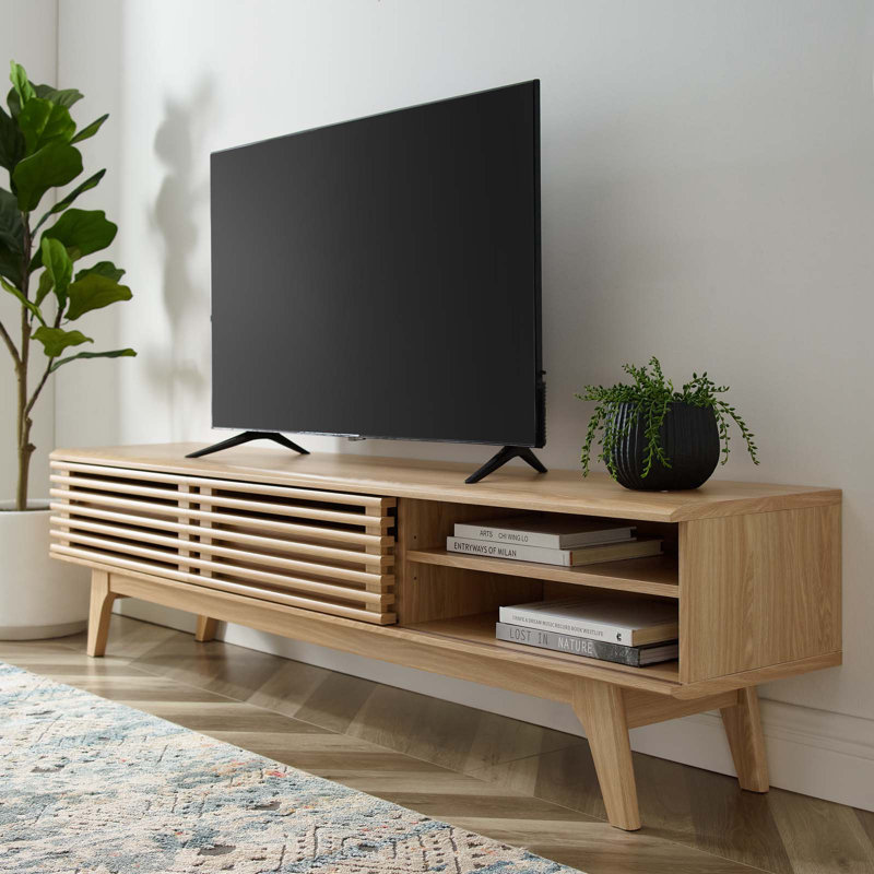 Meuble télé Modway Render, Chêne, 17"H x 70"W 13.5"D