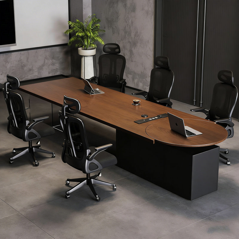Bureau de direction de 118,11 pouces | Rangement luxueux à double armoire et design minimaliste