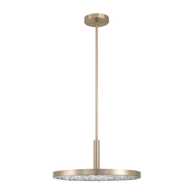 Luminaire suspendu convertible à DEL de 5 pouces avec verre d'eau transparent Jerold
