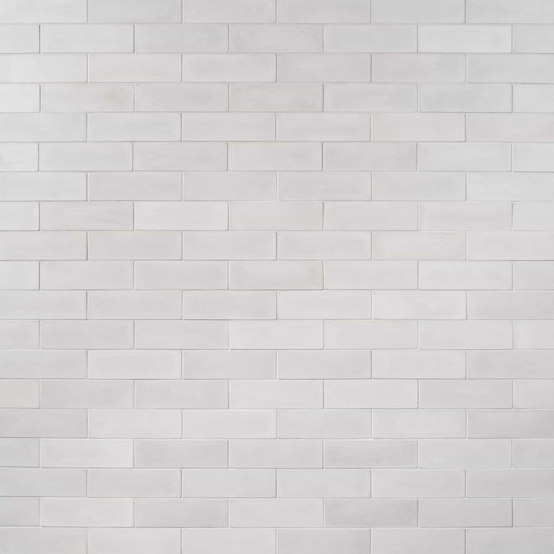 Color One 2x8 Matte Cement Tile, Mist Gray