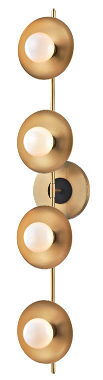 Julien 4 - Light Bath Bar, Aged Brass