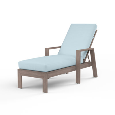 Chaise longue avec coussin Laguna