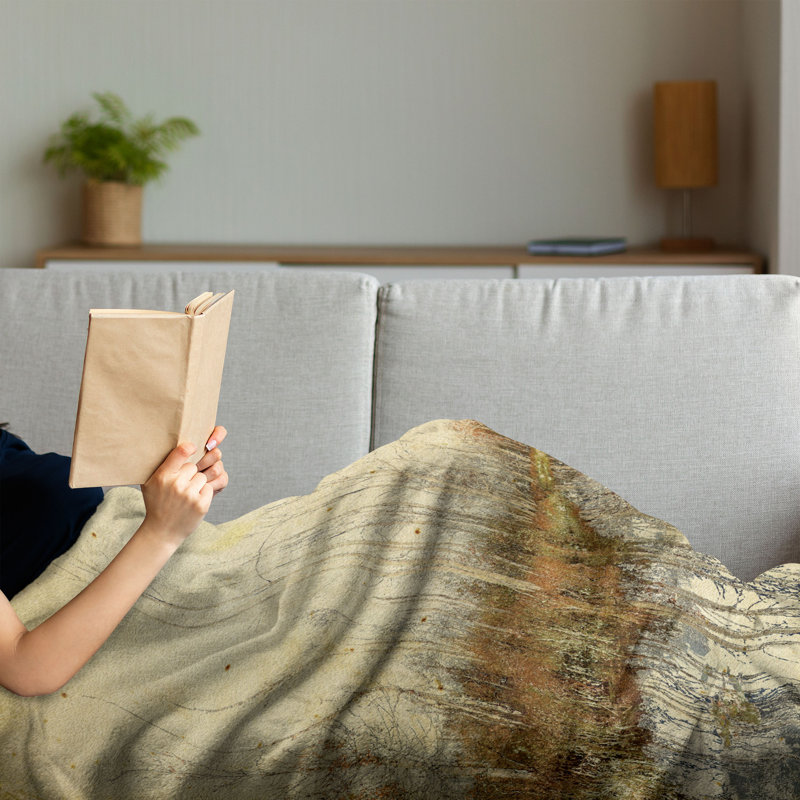 Hand Woven Throw Blanket, 70" x 90"