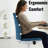 Upholstered Armless Task Chair, Swivel Desk Chair With Wheels, Adjustable Vanity Chair for Make Up-1690009238