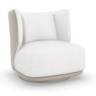 Seville 32"" W Polyester Swivel Wingback Chair -  Caracole Modern, M130-421-131-A
