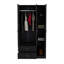 Armoire 3 portes avec 2 tiroirs, tablettes et tringle-1993329159