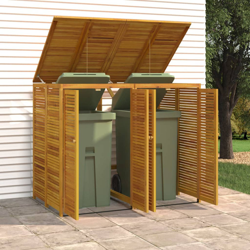 Bacilio Wooden Double Bin Store