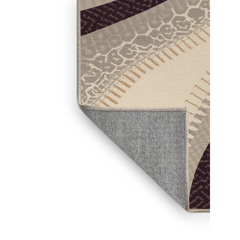 Tapis oriental gris lavable à la machine Darwin, 2 x 4