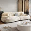 Canapé modulaire en polyester blanc crème