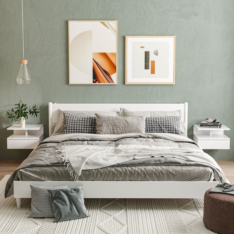 Sateria 35cm W Manufactured Wood Bedside Table