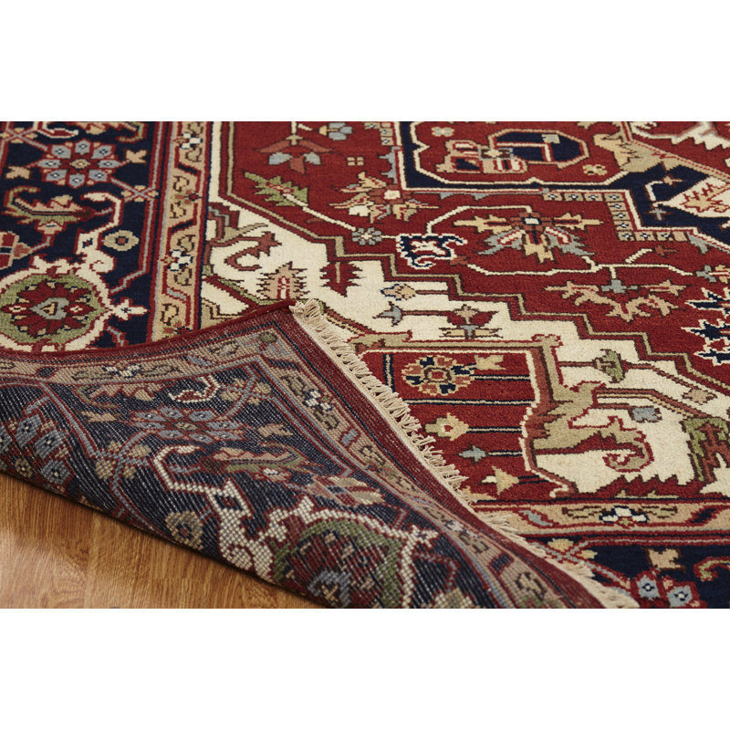 Marshfield Hand Knotted Wool Oriental Area Rug, Rectangle 10' x 14'