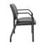 Large fauteuil d'invité Theo XL, 500 lb, vinyle antimicrobien noir-118318948