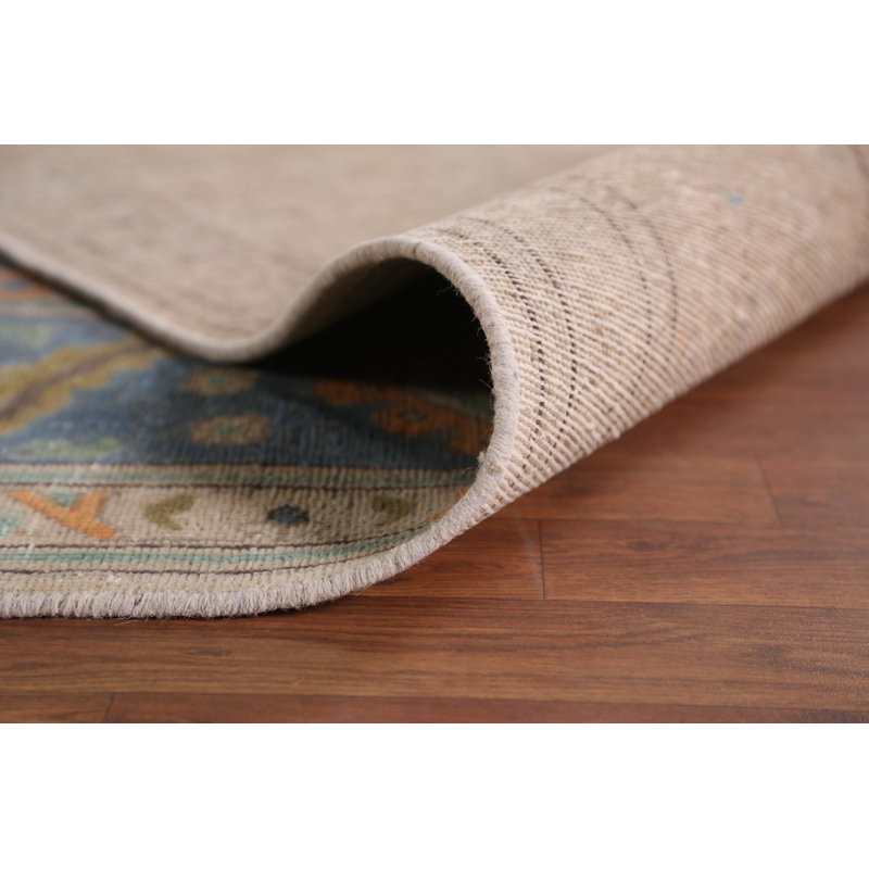 Tapis traditionnel rétro bleu 10 x 12