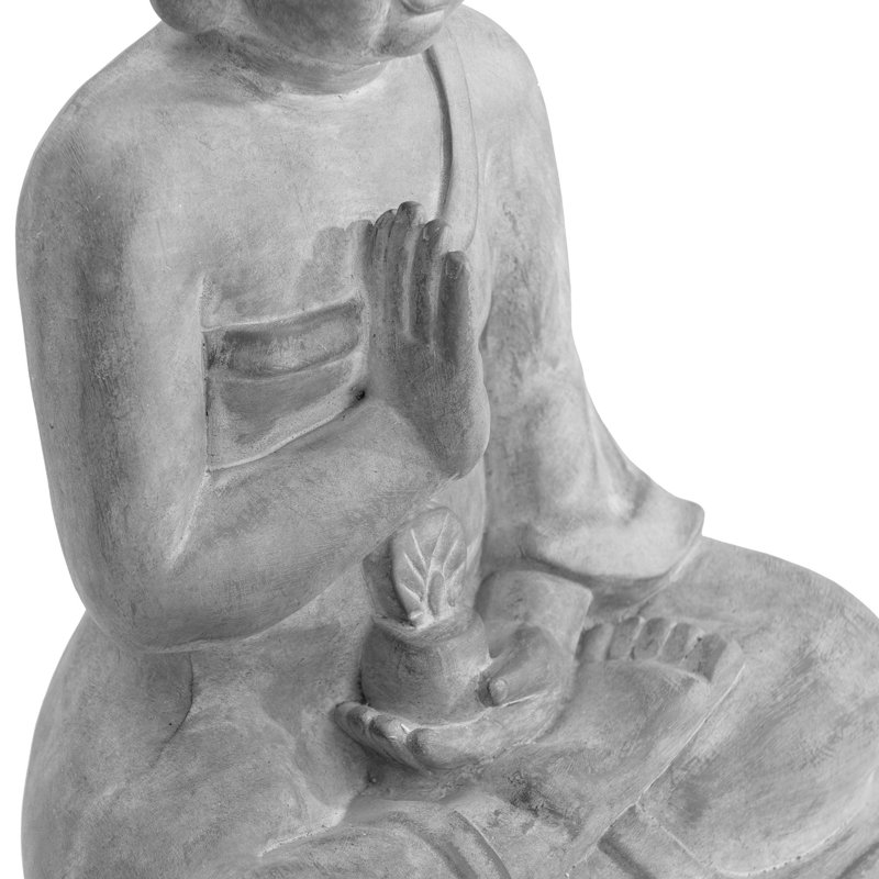 Statue de jardin de Bouddha assis en argile Waubun Market