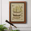 Toile encadrée de qualité supérieure Antique Ship Plan II - prête à être accrochée-30712035