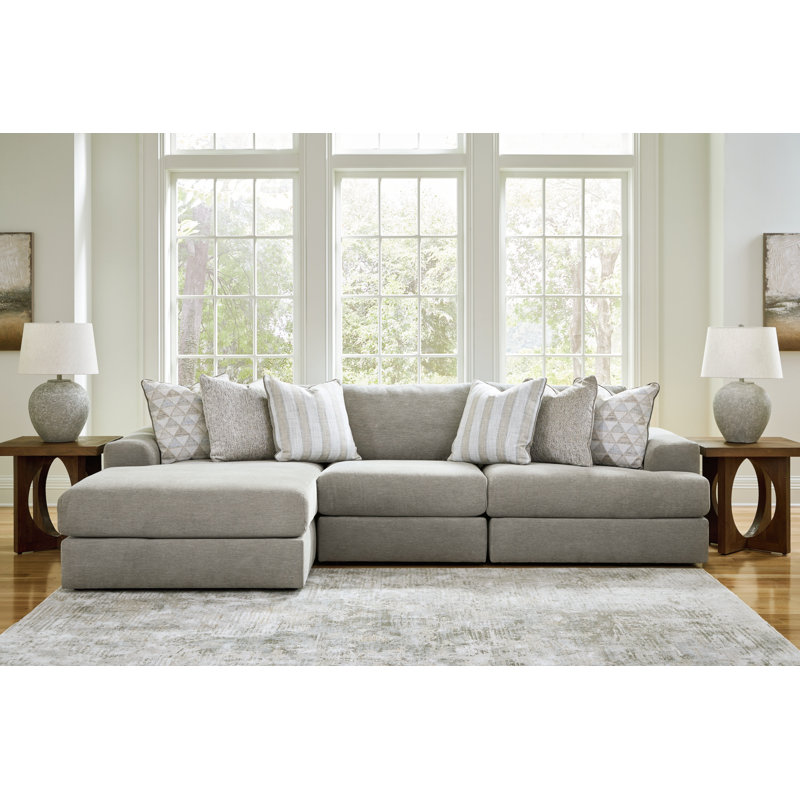 Tessler 3-Piece Sectional With Chaise, Left Hand Facing