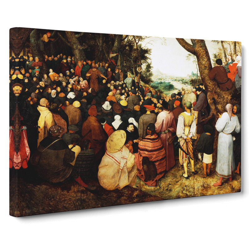 The Sermon Of Saint John The Baptist by Pieter Bruegel The Elder - Wrapped Canvas, 40cm H x 60cm W x 3cm D