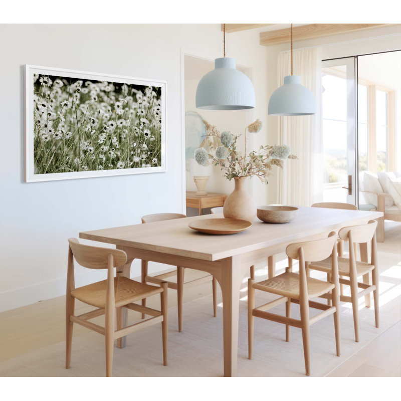 Wild Flowers Print by Carly Tabak, White Wood, 36" W x 26" H