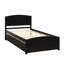 Lit plateforme simple avec lit gigogne-519530269