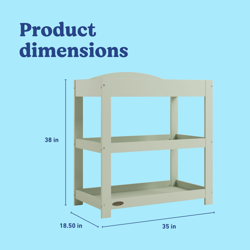 Table à langer personnalisable Graco, Sauge
