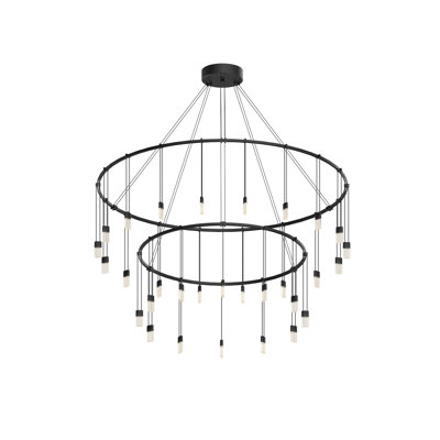 Lustre à roulettes led 30 lumières