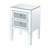 Meshon 2-Drawer Accent Table in Mirrored