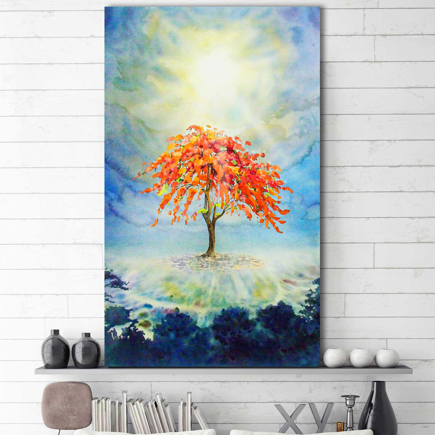 Ebern Designs 'Tree Of Life' Oil Painting Print on Wrapped Canvas ...