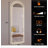 Arch Design LED Full Length Mirror with Dimmable High Definition and Explosion-Proof Features, Standing or Wall-Mounted for Makeup, Studio, and More