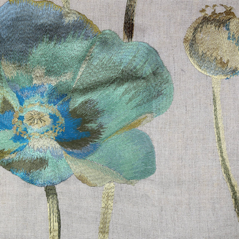 Opium Farmhouse / Country Linen Floral Duvet Cover, King Duvet Cover