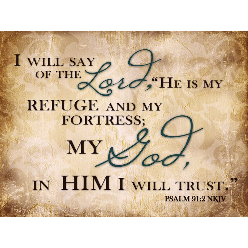 I Will Trust - reproduction sur toile tendue, L 32 po x H 24 po
