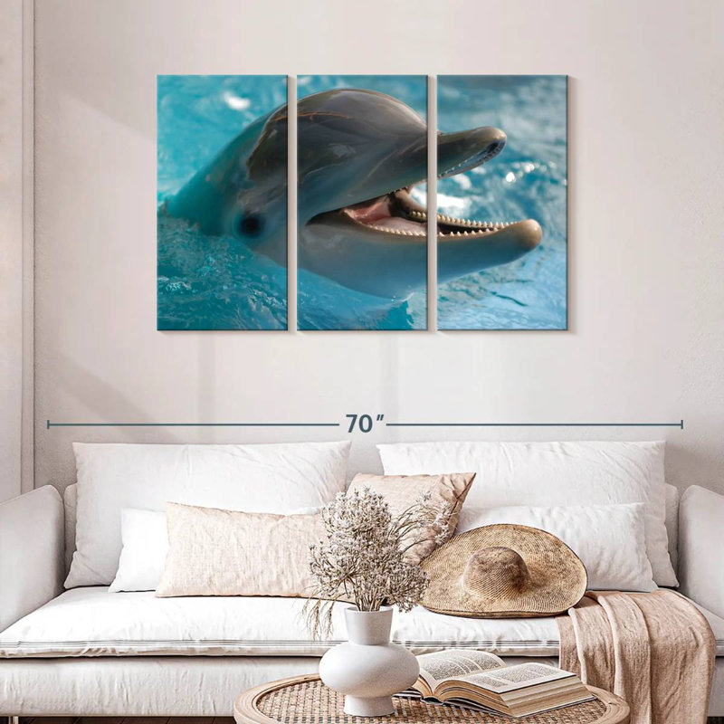Brampt Delighted Dolphin, 28" H x 45" W