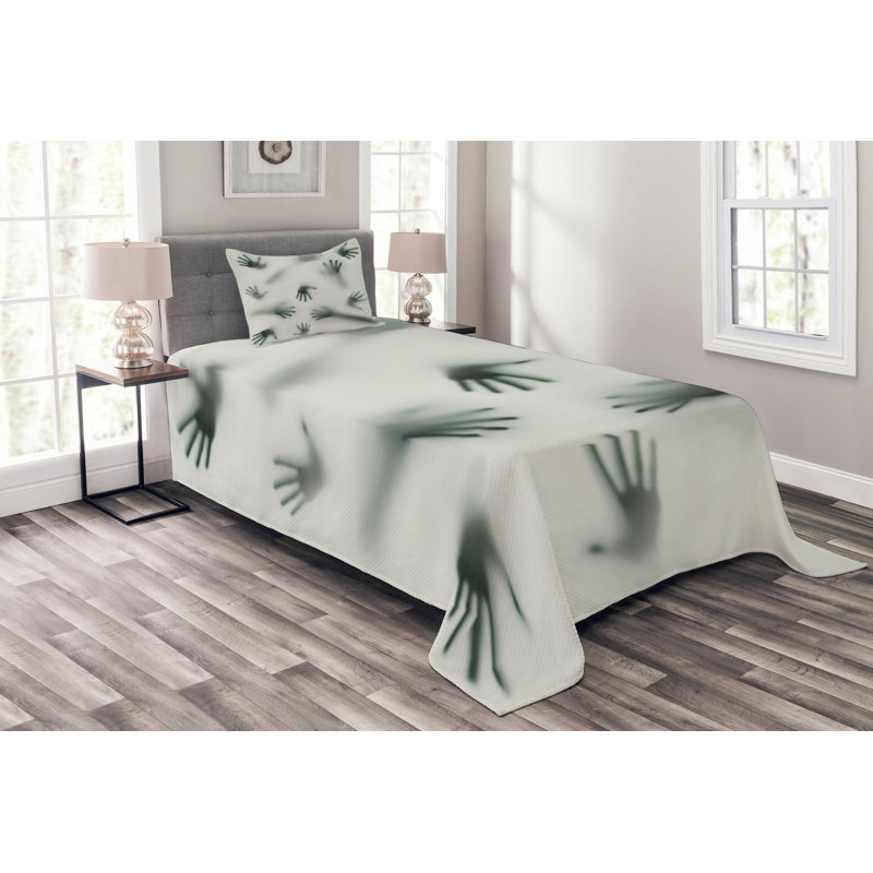 Horror House Polyester Coverlet, Twin Coverlet + 1 Sham